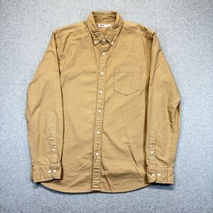 Sonoma Button Down Shirt Men’s M Tan Long Sleeve Cotton